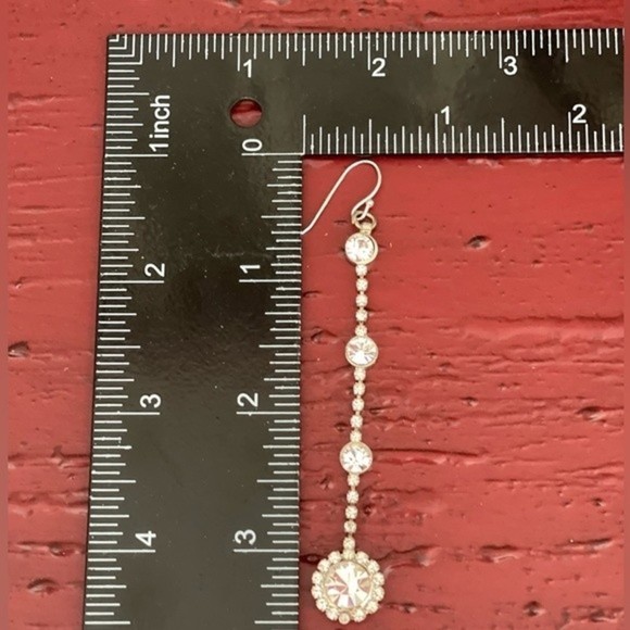VTG Fashion Jewelry Cubic Zirconia Dangle Earrings  # 231 - Picture 4 of 5